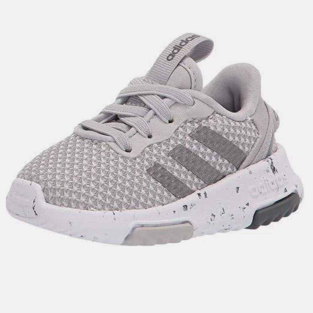 Adidas Kids Racer TR 2.0 Running Shoe, Grey/Iron Metallic/Grey, 8 US Unisex Tod